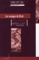 Couverture du livre « Mélanges Breillat ; les voyages du droit » de  aux éditions Universite De Poitiers
