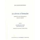 Couverture du livre « Le lévite d'Ephraïm ; le livre des juges (chapitres XIX-XXI) » de Jean-Jacques Rousseau aux éditions Transparence