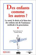 Couverture du livre « Des enfants comme les autres » de Bourg aux éditions John Libbey