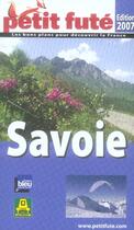 Couverture du livre « Savoie (édition 2007) » de Collectif Petit Fute aux éditions Le Petit Fute