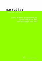 Couverture du livre « Narrativa n 46 : critica e teoria della letteratura: come leggere un testo nell'italia degli anni 20 » de Mengozzi Chiara aux éditions Pu De Paris Nanterre