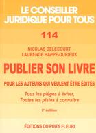 Couverture du livre « Publier Son Livre » de Nicolas Delecourt aux éditions Puits Fleuri