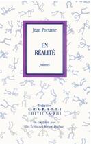 Couverture du livre « En réalité » de Jean Portante et Robert Brandy aux éditions Editions Phi