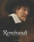 Couverture du livre « Rembrandt, les années de plénitude » de  aux éditions Fonds Mercator