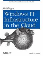 Couverture du livre « Building a Windows IT Infrastructure in the Cloud » de David K. Rensin aux éditions O'reilly Media