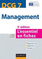Couverture du livre « DCG 7 ; management en 20 fiches (3e édition) » de Francois Bertrand et Jean-Luc Charron et Sabine Separi aux éditions Dunod