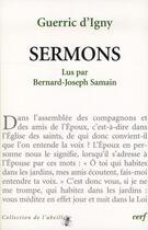 Couverture du livre « Guerric d'Igny - Sermons » de Igny/Samain aux éditions Cerf