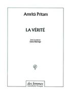 Couverture du livre « La vérité » de Amrita Pritam aux éditions Des Femmes