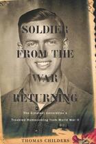Couverture du livre « Soldier from the War Returning » de Childers Thomas aux éditions Houghton Mifflin Harcourt