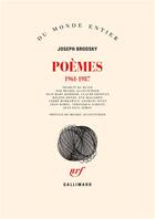 Couverture du livre « Poemes (1961-1987) » de Joseph Brodsky aux éditions Gallimard