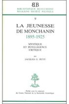 Couverture du livre « BB n°9 - La Jeunesse de Monchanin 1895-1925 » de Jacques Petit aux éditions Beauchesne