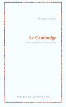 Couverture du livre « Le cambodge » de Richer P aux éditions Presses De Sciences Po