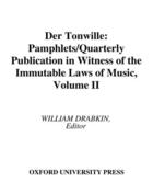 Couverture du livre « Der Tonwille: Pamphlets in Witness of the Immutable Laws of Music, Vol » de Schenker Heinrich aux éditions Oxford University Press Usa