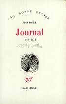 Couverture du livre « Journal - (1966-1971) » de Max Frisch aux éditions Gallimard