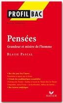 Couverture du livre « Pensées, de Blaise Pascal » de Alain Couprie aux éditions Hatier