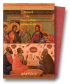 Couverture du livre « Missel de l'assemblee dominicale cuir bordeaux moh. td+etui » de  aux éditions Brepols