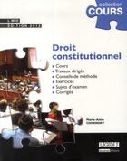 Couverture du livre « Droit constitutionnel » de Marie-Anne Cohendet aux éditions Lgdj