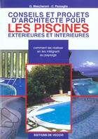 Couverture du livre « Conseils et projets d'architecture pour les piscines » de Mascheroni et Pezzagli aux éditions De Vecchi