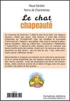 Couverture du livre « Le chat chapeauté » de Fanny De Charentenay et Maud Sentein aux éditions Complices