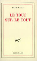 Couverture du livre « Le tout sur le tout » de Henri Calet aux éditions Gallimard (patrimoine Numerise)