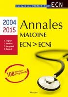 Couverture du livre « Annales Maloine ECN > ECNI 2004-2015 » de Emmanuel Cognat et Bodard S. aux éditions Maloine