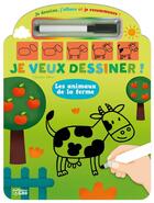 Couverture du livre « Je veux dessiner ! les animaux de la ferme » de Melusine Allirol aux éditions Lito