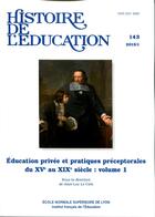 Couverture du livre « HISTOIRE DE L'EDUCATION » de Le Cam Jean-Luc aux éditions Ens Lyon