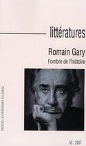 Couverture du livre « Romain Gary ; l'ombre de l'histoire » de Yves Reboul aux éditions Pu Du Midi