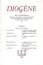 Couverture du livre « Diogene 122 » de Collectifs Gallimard aux éditions Gallimard