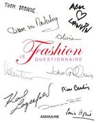 Couverture du livre « Fashion ; le questionnaire » de Mickael Specter aux éditions Assouline