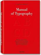 Couverture du livre « Manual of typography / manuel typographique » de Giambattista Bodoni aux éditions Taschen