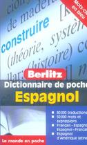 Couverture du livre « Espagnol poche dictionnaire en francais » de  aux éditions Berlitz