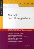 Couverture du livre « Manuel de culture générale (édition 2007) » de David Alcaud aux éditions Hachette Education