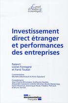 Couverture du livre « Investissement direct étranger et performances des entreprises » de  aux éditions Documentation Francaise