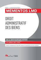 Couverture du livre « Droit administratif des biens » de Odile De David-Beauregard-Berthier aux éditions Gualino