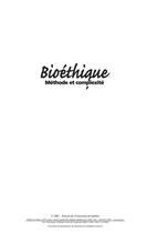 Couverture du livre « Bioéthique » de Ghislaine Cleret De Langavant aux éditions Presses De L'universite Du Quebec