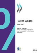 Couverture du livre « Taxing wages 2009-2010 (anglais) - special feature : wage income tax reforms and changes in tax burd » de  aux éditions Oecd