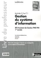 Couverture du livre « Activites 5.3 et 7.1 - gestion du systeme d'information les activites livre du professeur » de Darlay/Doussy/Notin aux éditions Nathan