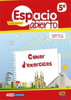 Couverture du livre « Espacio abierto : espagnol ; 5e ; libro de ejercicios » de Henry Laverny Lorite et Eugenia Auzas-Mota et Isabelle Bellissent aux éditions Edinumen