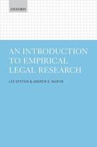 Couverture du livre « An Introduction to Empirical Legal Research » de Martin Andrew D aux éditions Oup Oxford