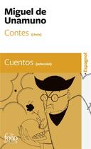 Couverture du livre « Contes (choix)/Cuentos (selección) » de Miguel De Unamuno aux éditions Folio