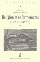 Couverture du livre « RELIGION ET ENFERMEMENT » de Pur aux éditions Pu De Rennes