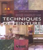 Couverture du livre « Techniques de peinture - guide complet » de Ross Sharon aux éditions Broquet