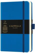 Couverture du livre « Carnet aquarela poche quadrille bleu roi » de Castelli aux éditions Castelli Milano