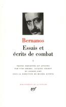 Couverture du livre « Essais et écrits de combat (Tome 1) » de Georges Bernanos aux éditions Gallimard