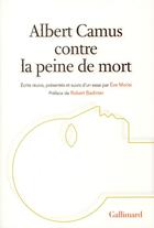 Couverture du livre « Albert Camus contre la peine de mort » de  aux éditions Gallimard