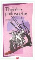 Couverture du livre « Thérèse philosophe » de Boyer D'Argens/Lotte aux éditions Flammarion