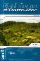 Couverture du livre « Cahiers d outre mer 264 » de  aux éditions Pu De Bordeaux