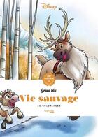 Couverture du livre « Art-thérapie ; grand bloc : Disney : vie sauvage » de Jean-Luc Guerin aux éditions Hachette Pratique