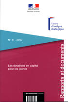 Couverture du livre « Les dotations en capital pour les jeunes » de  aux éditions Documentation Francaise